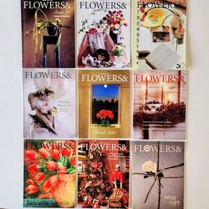 Vintage 90s Flowers & Magazine 1992-6 Floral Designer Trends Ideas Florist 1990s